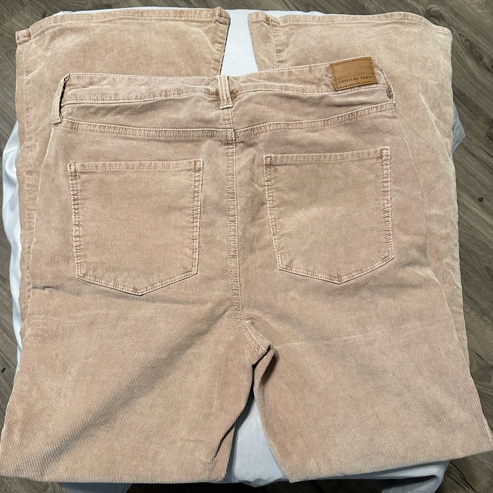 American Eagle Outfitters Tan Flare Corduroy Pants - Picture 2 of 7